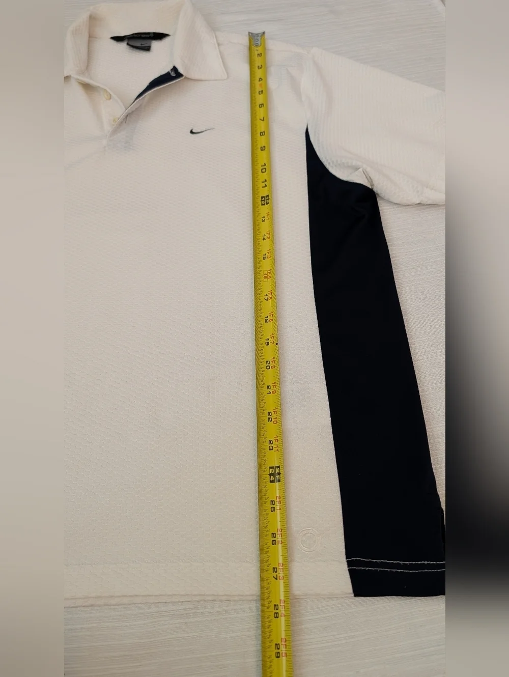 Nike Sphere Men Polo Shirt Size L White  & Blue